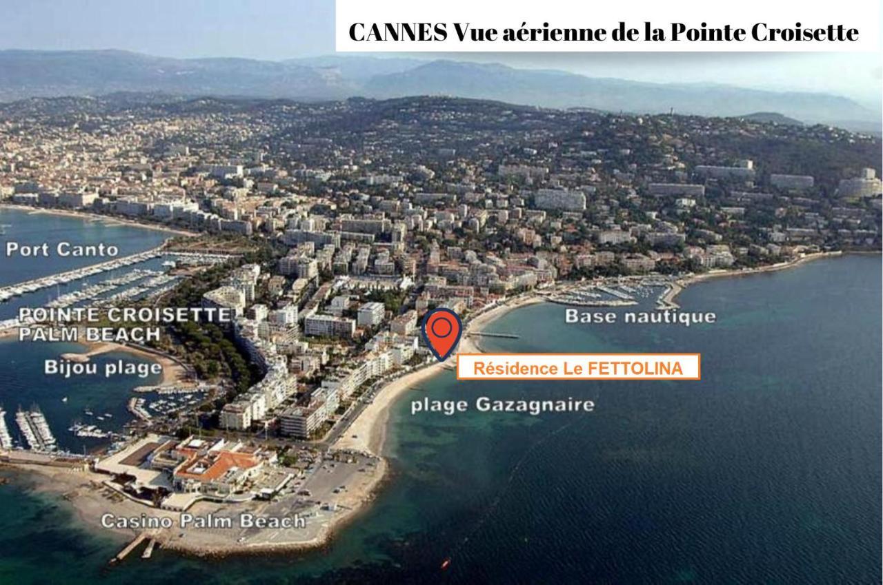 Fettolina Palm Beach, Location Cannes Front De Mer Et Plage Apartment Exterior photo